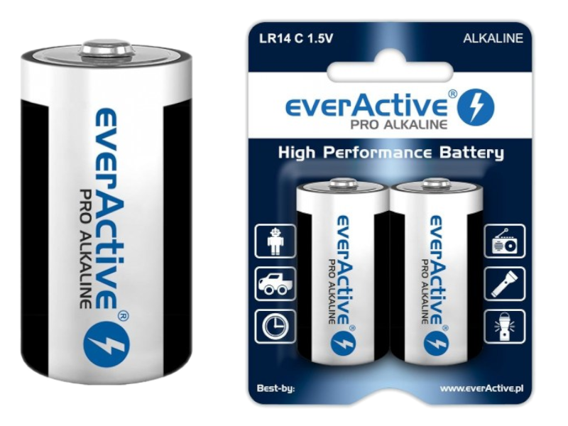 Bateria LR14 C everActive Pro Alkaline