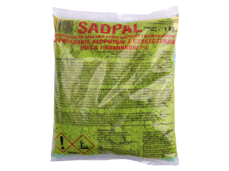 Katalizator do spalania sadzy SADPAL